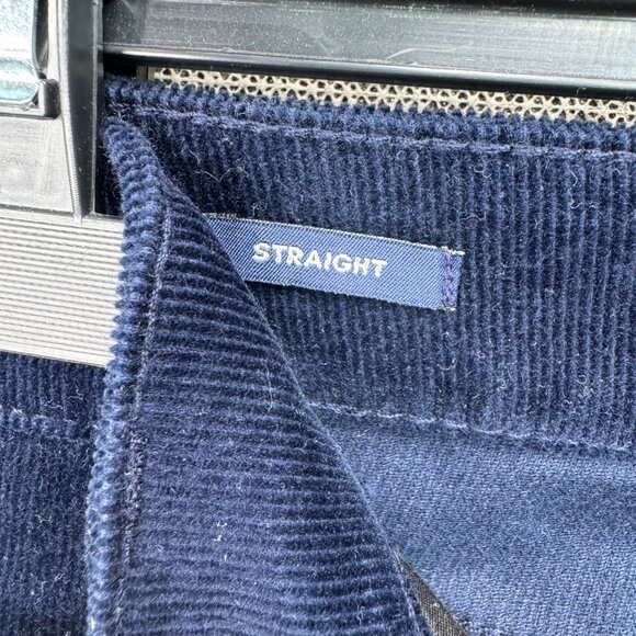 Talbots Womens Flattering 5-Pocket Straight Corduroy Pants Size 2P Navy Blue - Picture 4 of 11